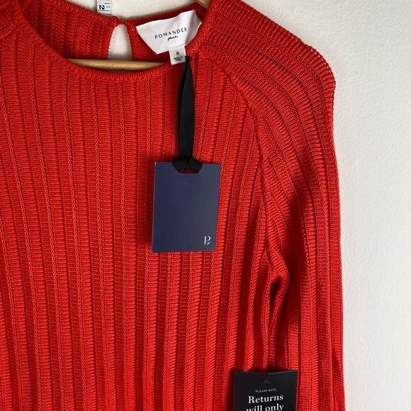 Tuckernuck Adi Red Knit Swing Dress Long Sleeve Size S NWT - Picture 13 of 16